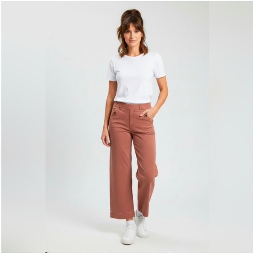 Spanx Stretch Cropped Wide Leg Pants